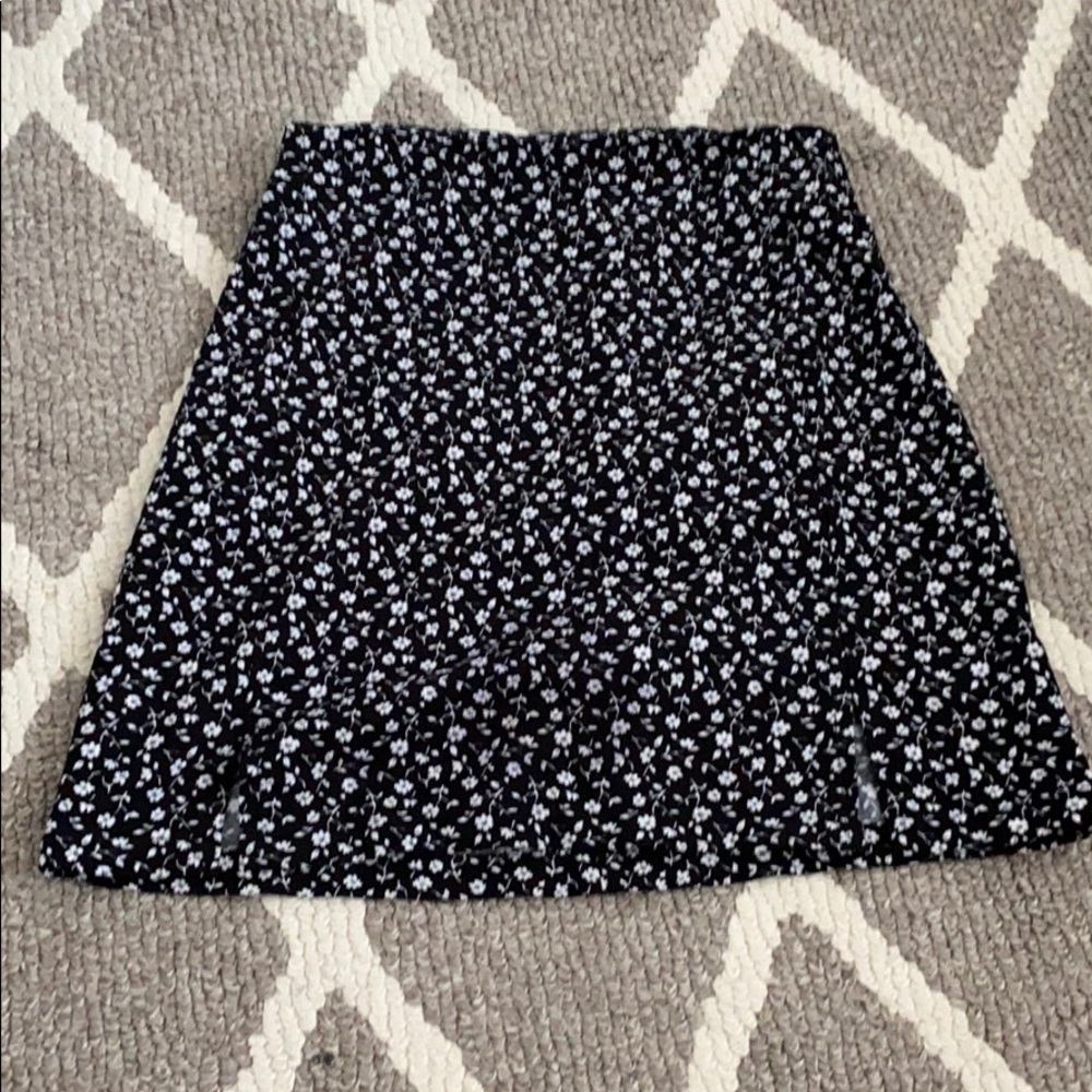 Brandy Melville Floral Cara Skirt